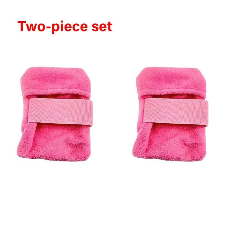 2Pcs Pink Large Size Beach Sand Removal Towels Portable Coral Fleece for Camping - Image 4
