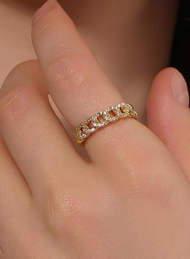 Take Two Gold Embellished Ring