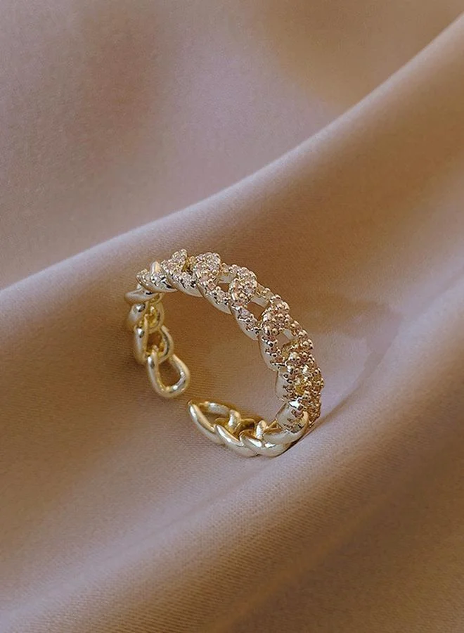 Take Two  Gold Embellished Ring for Women | Best Price UAE