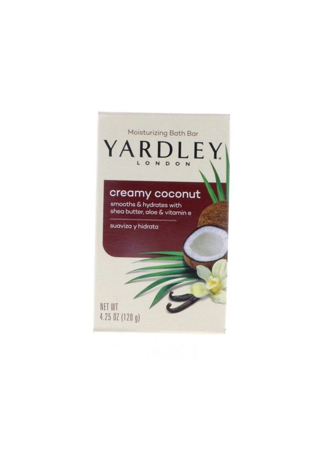 London Creamy Coconut Moisturizing Bath Bar 4.25 Ounce 2 Count (Pack Of 4) Total 8 Bars
