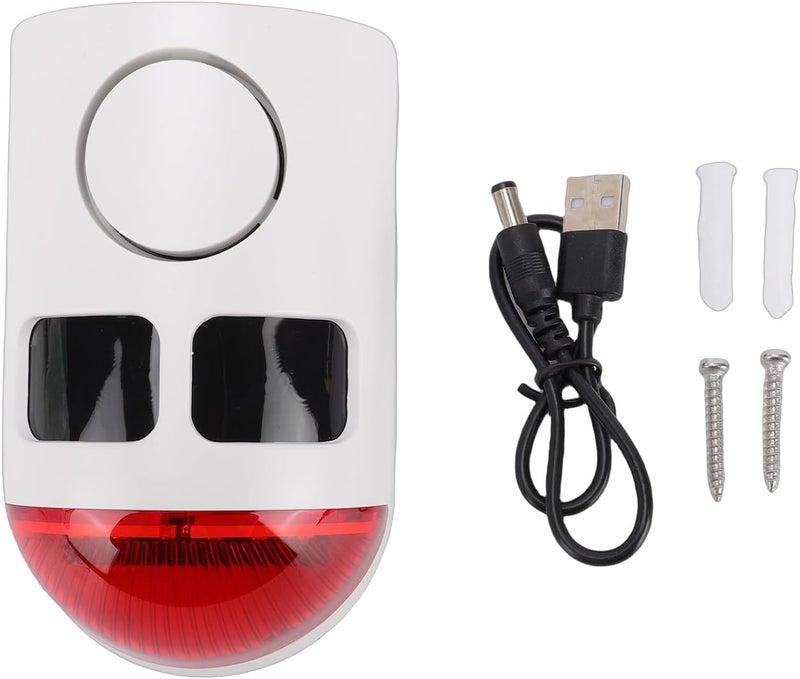 HEEPDD Solar Motion Sensor Alarm, ABS Material, 129dB Sound, MultiMode Outdoor Security for Yard Farm Garden Landscape Aquaculture - Image 1