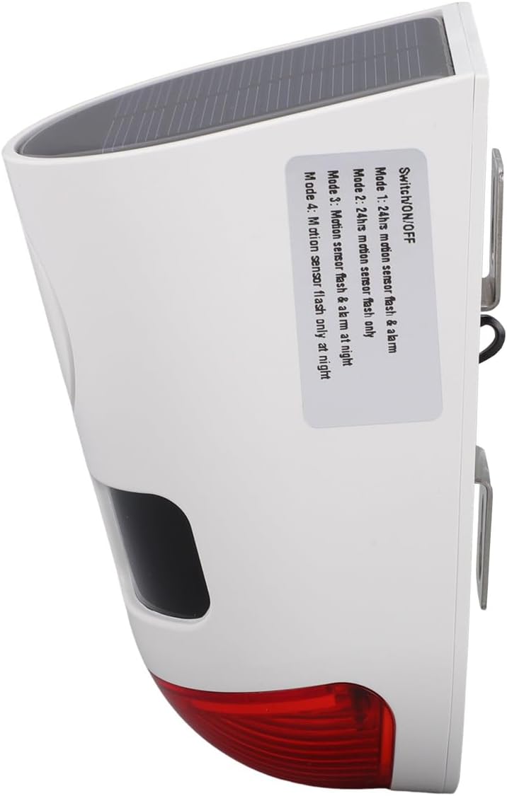 HEEPDD Solar Motion Sensor Alarm, ABS Material, 129dB Sound, MultiMode Outdoor Security for Yard Farm Garden Landscape Aquaculture - Image 4