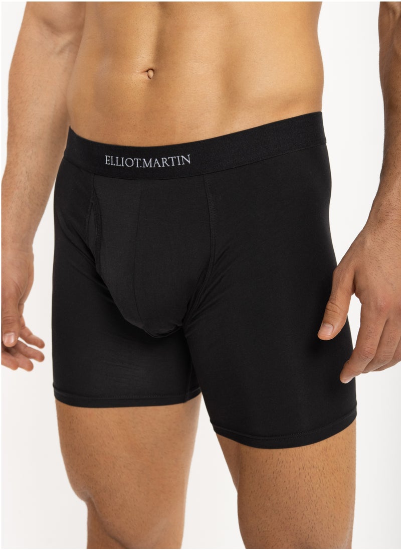 Elliot Martin Elliot Martin Men's x3 Pack Cotton Boxer Briefs Assorted Colors Comfortable Underwear  - Image 3