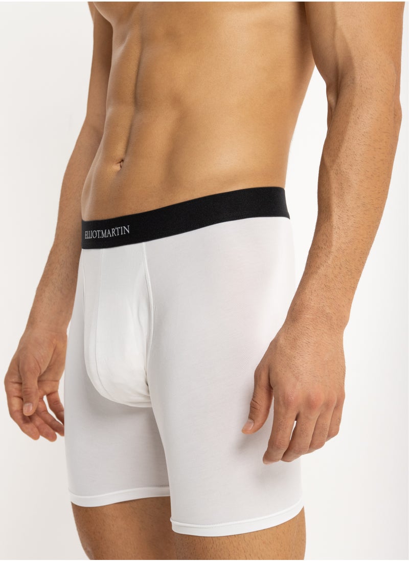 Elliot Martin Elliot Martin Men's x3 Pack Cotton Boxer Briefs Assorted Colors Comfortable Underwear  - Image 1