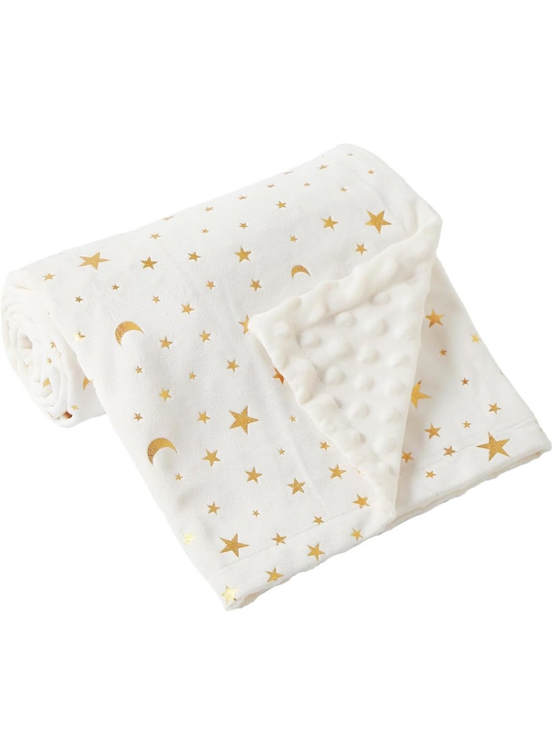 Barakah Baby Blanket, Ultra Soft Double Layer Minky Nursery Receiving Blanket, Lightweight Cozy Swaddle for Newborns and Infants, Perfect for Crib Stroller or Nap Time, Shower Gift 75 x 120 cm - Image 1