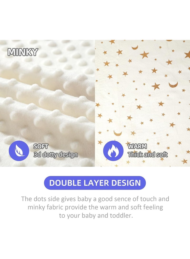 Barakah Baby Blanket, Ultra Soft Double Layer Minky Nursery Receiving Blanket, Lightweight Cozy Swaddle for Newborns and Infants, Perfect for Crib Stroller or Nap Time, Shower Gift 75 x 120 cm - Image 3