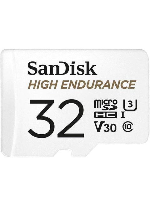 32Gb High Endurance Video Microsdhc Card With Adapter For Dash Cam And Home Monitoring Systems - C10, U3, V30, 4K Uhd, Micro Sd Card - Sdsqqnr-032G-Gn6Ia
