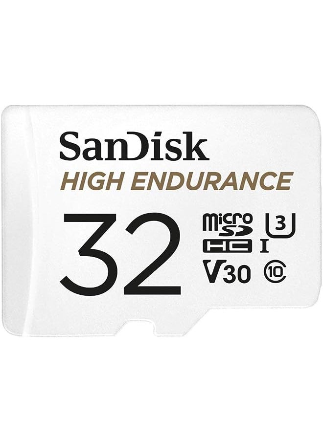 32Gb High Endurance Video Microsdhc Card With Adapter For Dash Cam And Home Monitoring Systems - C10, U3, V30, 4K Uhd, Micro Sd Card - Sdsqqnr-032G-Gn6Ia