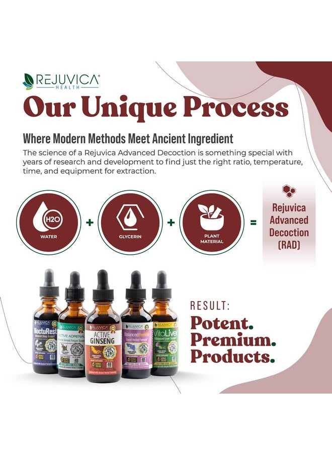 Rejuvica Health Active Ginseng Korean Red Panax Ginseng With Natural Ginsenosides Allnatural Advanced Liquid Solution For 2X Absorption Supports Healthy Energy Vitality Mood And More  - Image 5