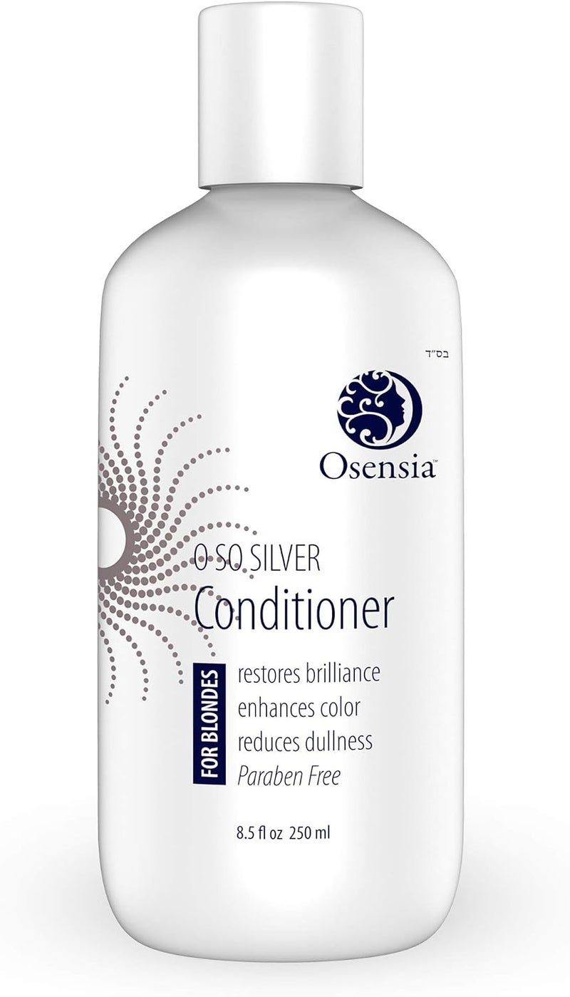 Osensia Silver Conditioner for Brassy Hair  Toning Purple Conditioner  Paraben Free Blonde Treatment for Highlights Platinum Bleached and Gray Hair  Grape Seed Hydrates and Brightens Color - Image 1
