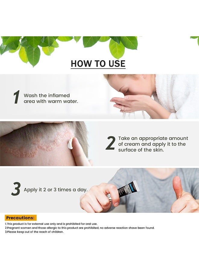 سوميفون كريم التهاب الجلد السبوري، يهدئ الحكة، يقلل من الاحمرار والالتهاب، يعالج القشرة والتهاب الجلد السبوري، كريم العناية بفروة الرأس - 20g - Image 5