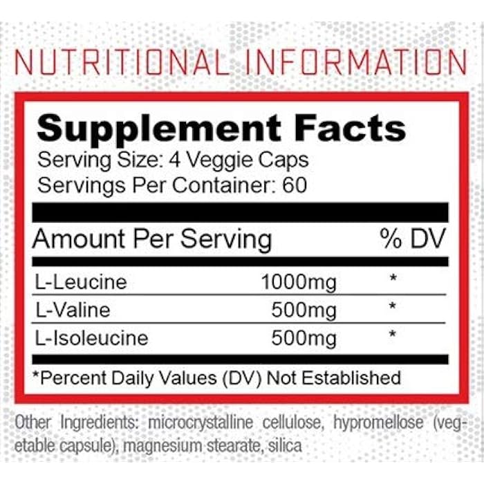 Purus Labs BCAA Capsules by Purus Labs Foundation Series | 2:1:1 Leucine, Valine, Isoleucine | for Recovery, Endurance, Strength and Muscle Building | 240 Capsules (60 Servings) - Image 2