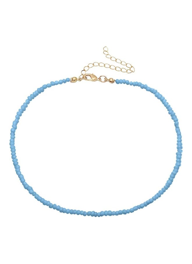 Generic - 2pcs Light Blue Choker Necklace Chain - Image 1