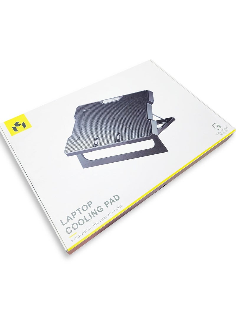 Laptop Cooling Fan With USB LED 6 Fan Cooling Cooler Adjustable Stand Pad for 9 Inch To 17 Inch Notebook Laptop - Image 4