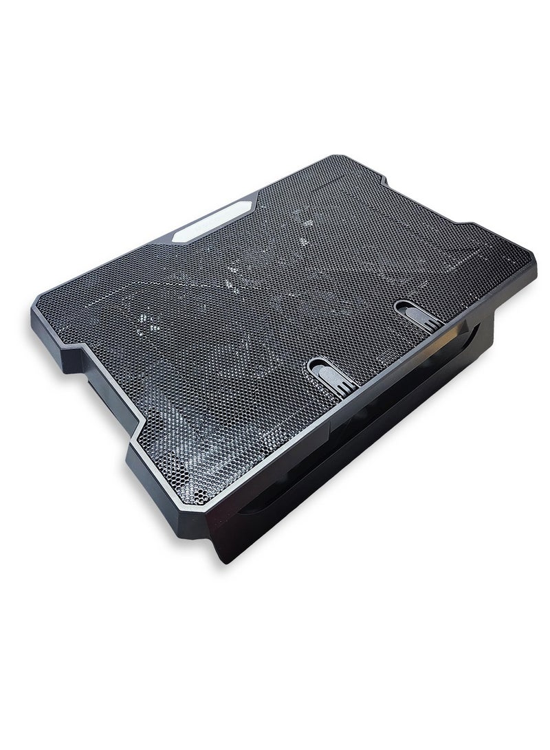 Laptop Cooling Fan With USB LED 6 Fan Cooling Cooler Adjustable Stand Pad for 9 Inch To 17 Inch Notebook Laptop - Image 3