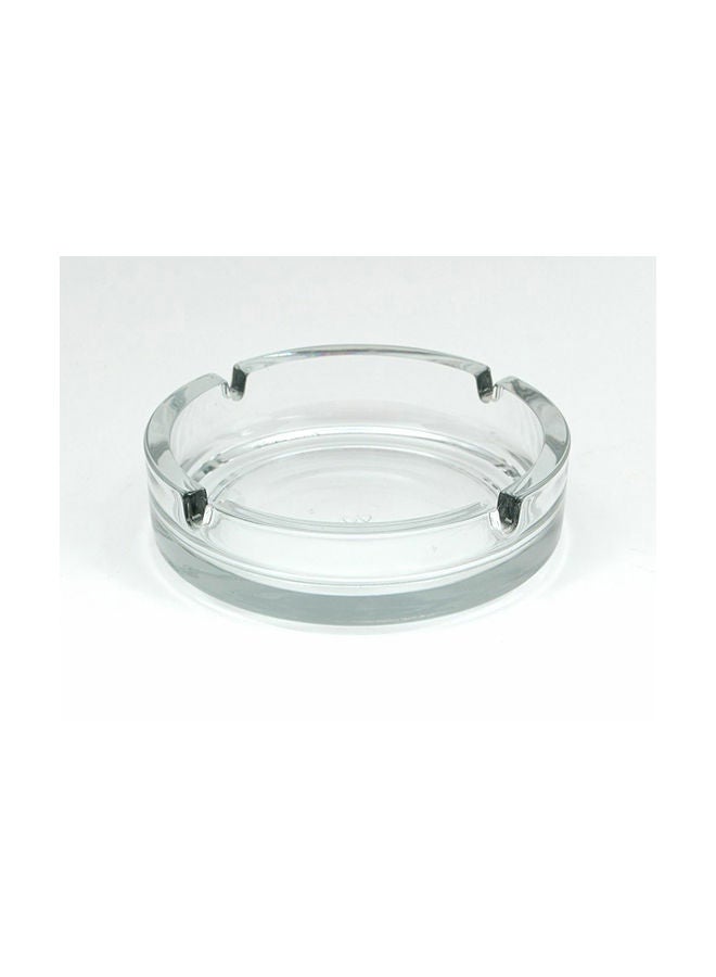 NIBEMINENT Round Shaped Ashtray Clear 11centimeter