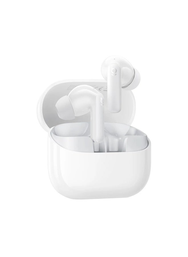بيسوس Bass BP1 NC True Wireless In-Ear Earbuds with Noise Cancelling – Clear and Deep Sound Experience - Moon White - Image 1