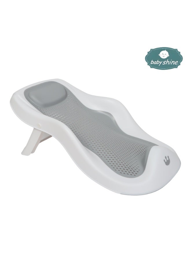 بيبي شاين مروش استحمام للأطفال 5 في 1 قابل للطي بتصميم امن وسهل التخزين لحديثي الولادة مع وجود مقياس لحرارة المياه - Image 3