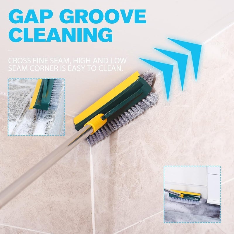 Invite Enterprise Invite 120 Rotate 3 in 1 Bathroom Cleaning Brush with Wiper Tiles Cleaning Brush Come with Long Handle Floor Scrub Brush for Home Kitchen3 in 1 Tile Cleaning Brush - Image 4