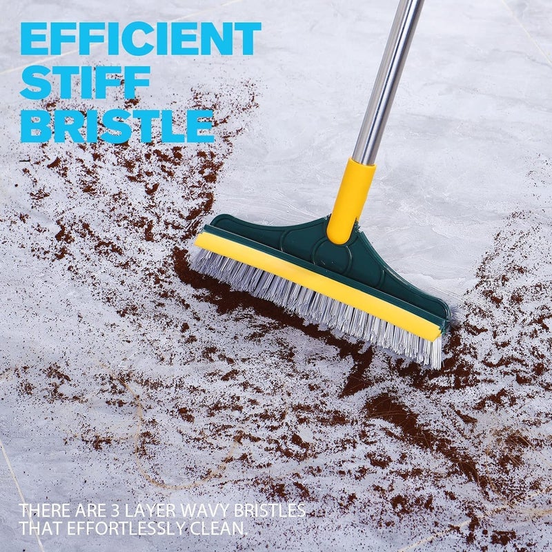 Invite Enterprise Invite 120 Rotate 3 in 1 Bathroom Cleaning Brush with Wiper Tiles Cleaning Brush Come with Long Handle Floor Scrub Brush for Home Kitchen3 in 1 Tile Cleaning Brush - Image 5