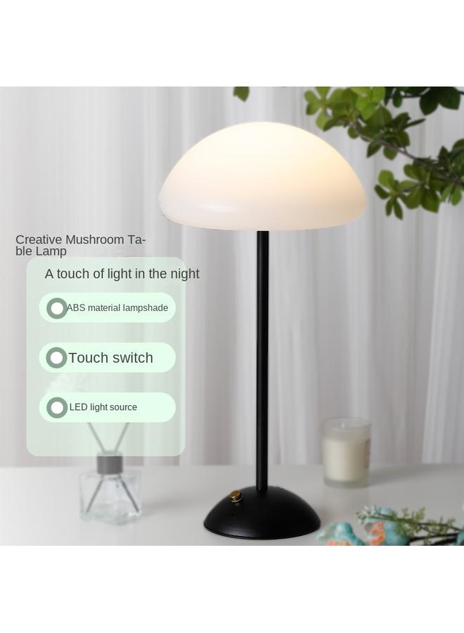 الأزرق جي دبليو مصباح طاولة جديد ، مصباح سرير غرفة نوم ، ضوء ليلي شحن بسيط ، فطر من العصور الوسطى ، مصباح غرفة المعيشة - Image 1