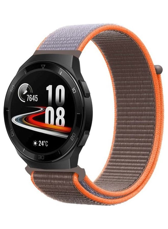 HuHa Replacement Band For Huawei Watch GT 2e Brown/Vitamin Orange - Image 1