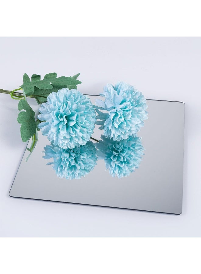 TPGP 4 Pieces Self Adhesive Mirror Tiles 20X20Cm (2Mm Thick), Acrylic Stick On Mirror Stickers, Flexible Tiles For Wall, Bathroom, Bedroom  - Image 2