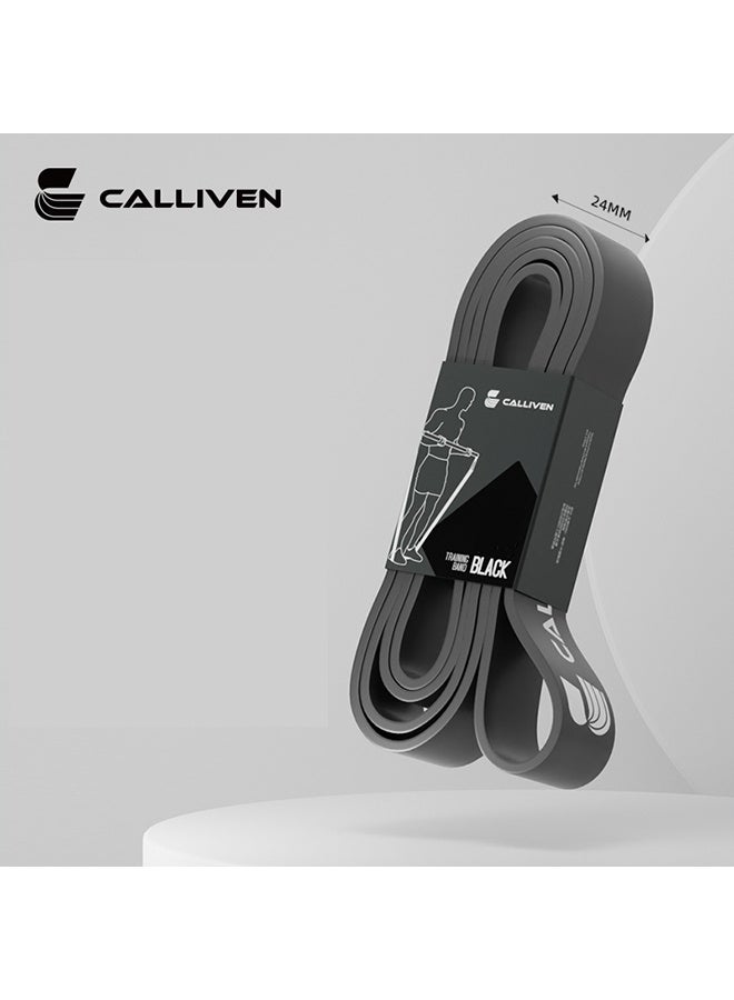 Calliven Resistance Band Strength Fitness Yoga Pull Band 39KG/85 lbs (Black) - Image 1