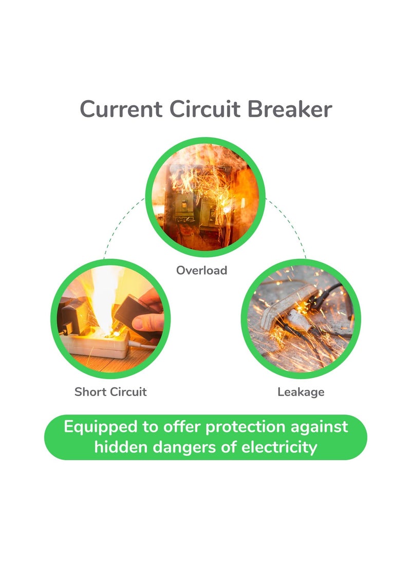 LEONN Schneider Electric Acti9 MCB A9N3P10C 10Amp 3 Pole MCB C Curve 10000A 10kA White Color Miniature Circuit Breaker Short Circuit Protection Overload Protection HE10A3PMCB4  - Image 3