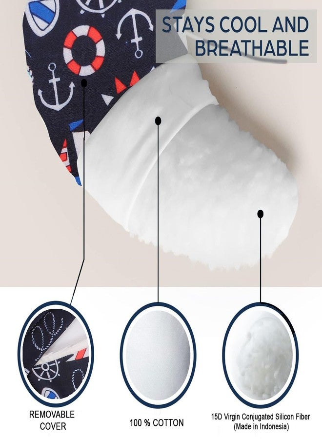 Windson Craft Baby Feeding Pillow with Detachable Cover, Safety Belt | Breastfeeding Pillow | Nursing Pillow (Boat Equipment Black) - Image 5