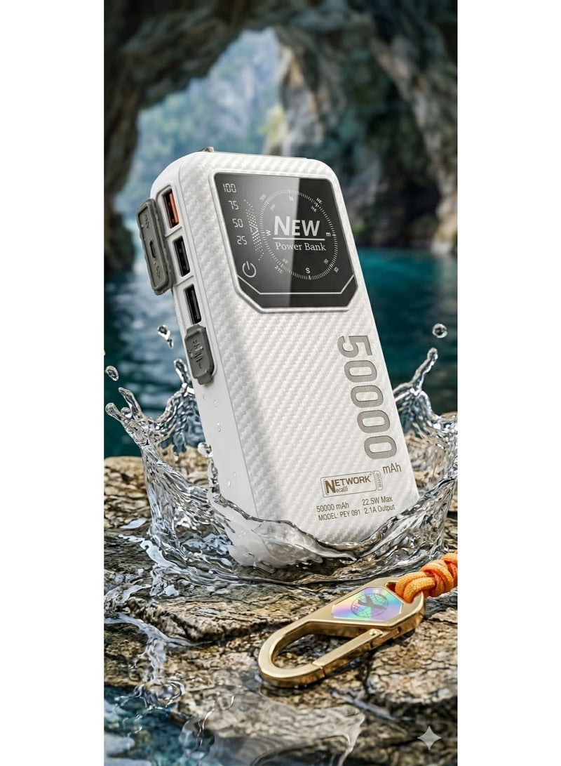Network Power bank with a very large capacity of 50,000 mAh, and a charging power of up to 22.5W (22.5W Max) - Image 2