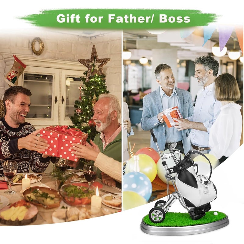 10L0L Golf Gifts for Men Golf Pen Holder Xmas Stocking Stuffers for Golfers Funny Gifts Unique Office Supplies Desk Decor, Gift for Birthday Christmas Golf Tournament for Boss Dad Husband Golf Lovers - Image 2