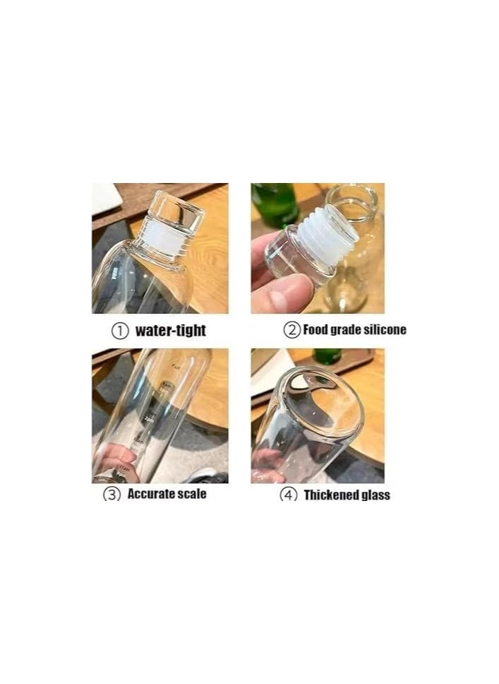 QSHOP - 500ml Water Bottle with Time Marker Reusable Plastic Drinking Bottle for Outdoor Sports - Image 1