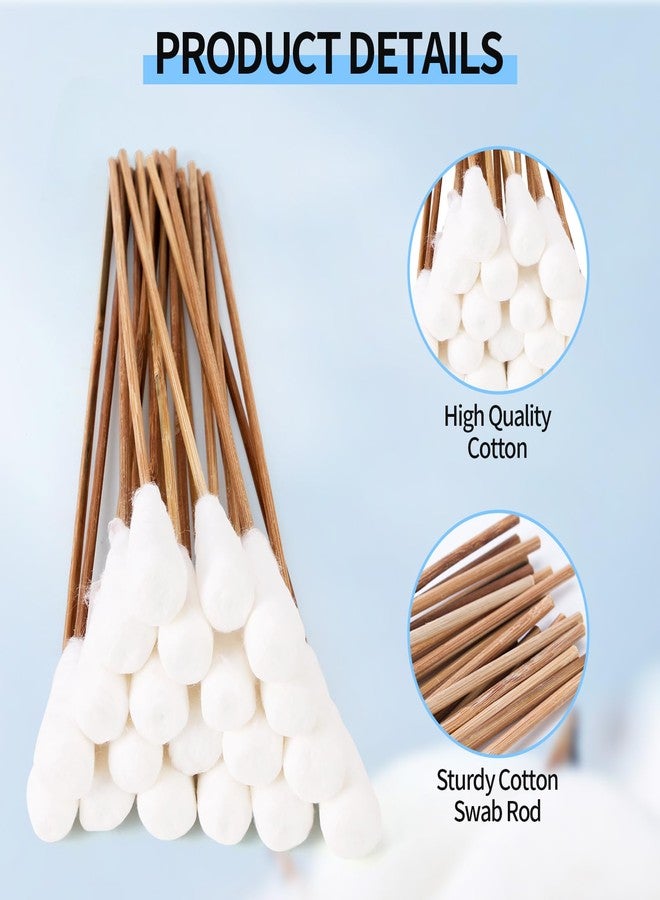 crayBG Long Cotton Swabs 10 Inch, 100pcs Cotton Tipped Applicators with Large 1/2 Inch Diameter Swab for Cleaning - Non-sterile - Image 4