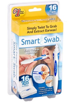 Smart Swab Smart Replacement Ear Swabs - 16 Ear Cleaning Digging Tools Easily Removes Smart Wax  - Image 1
