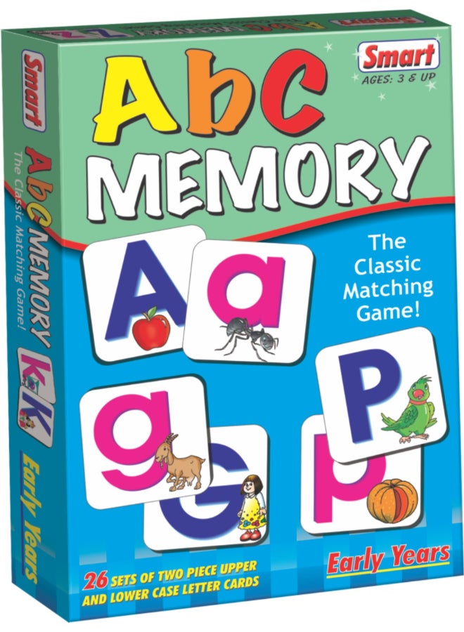 Creative's Creative’s Smart ABC Memory Game for Preschool Kids – Match Upper & Lowercase Alphabet Letters – Educational Flash Cards Game for Toddlers, Early Learning Toys for Boys & Girls – Ages 4 & Up - Image 1