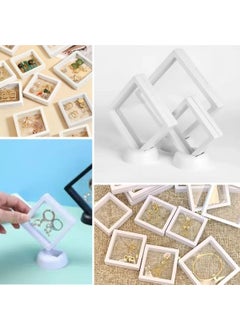 Buffer ® 9 x 9 cm Stand 3D Jewelry Ornament Souvenir Collection Storage Box Transparent Film Frame  - Image 3