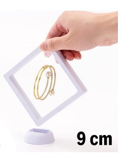 Buffer ® 9 x 9 cm Stand 3D Jewelry Ornament Souvenir Collection Storage Box Transparent Film Frame  - Image 5