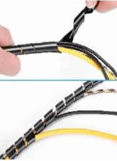 KNP KNP Spiral Cable Wrap 8 MM is a Flexible and Durable Solution Designed to Organize and Protect Cables and Wires With an 8 mm Diameter Cable Wrap Helps Keep your Cables Tidy Reduces Wear and Tear and Prevents Tangling  - Image 2