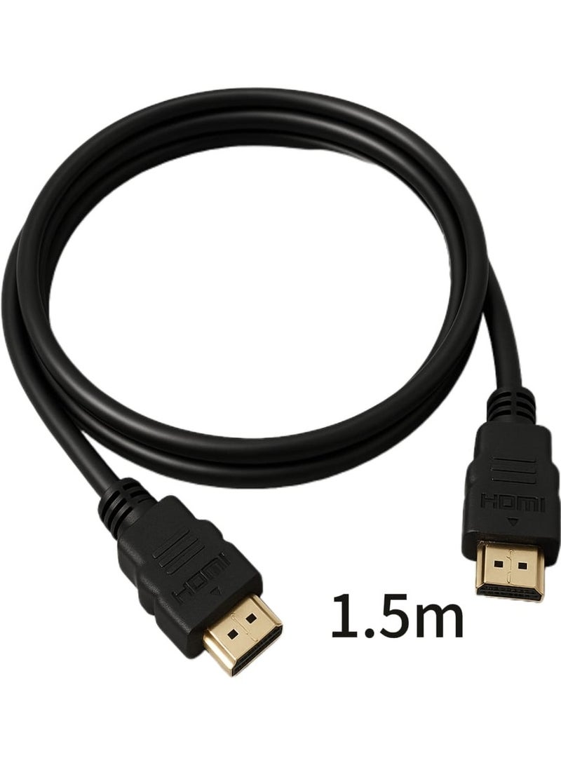 HDMI to HDMI Cable 1.5 Meter – High-Speed, 4K Support – Compatible with TV, Laptop, Monitor, Projector - Image 1