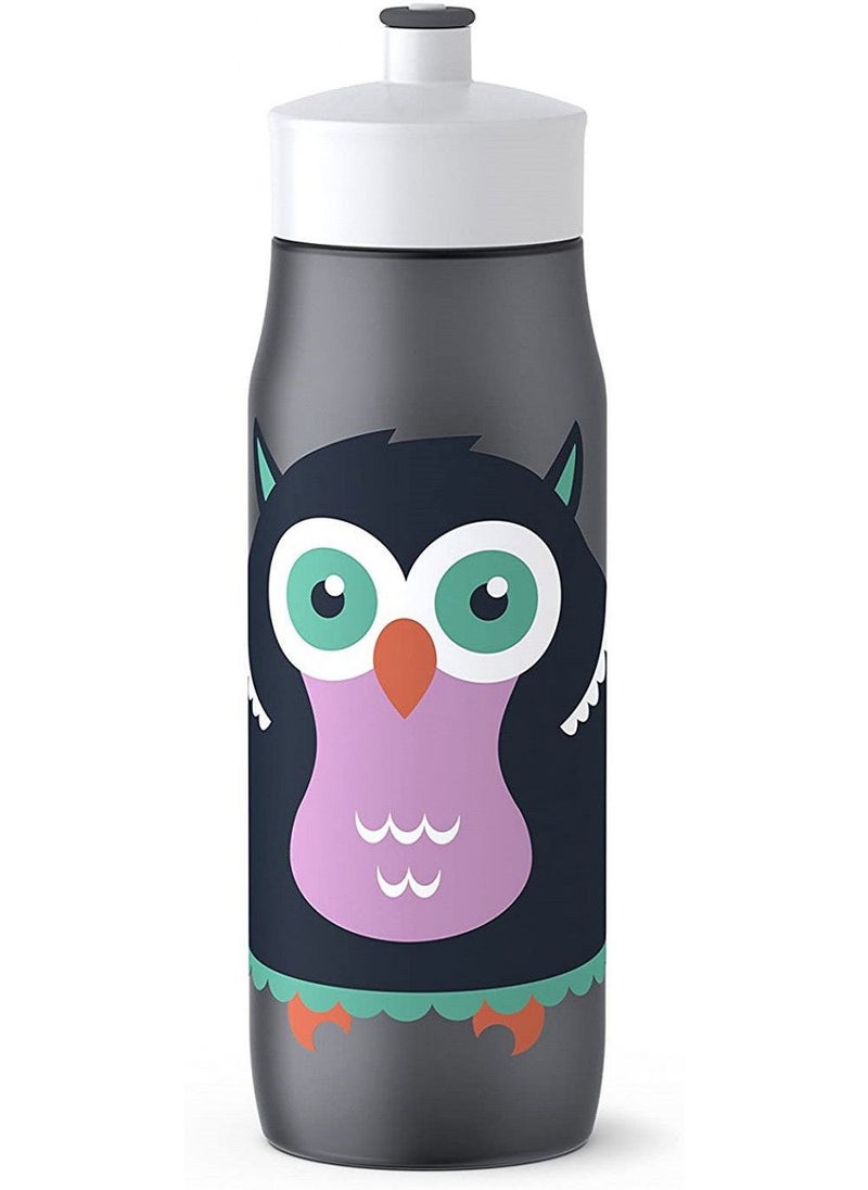 emsa Squeeze Sports Drinking Bottle Grey Decor 0.6 L