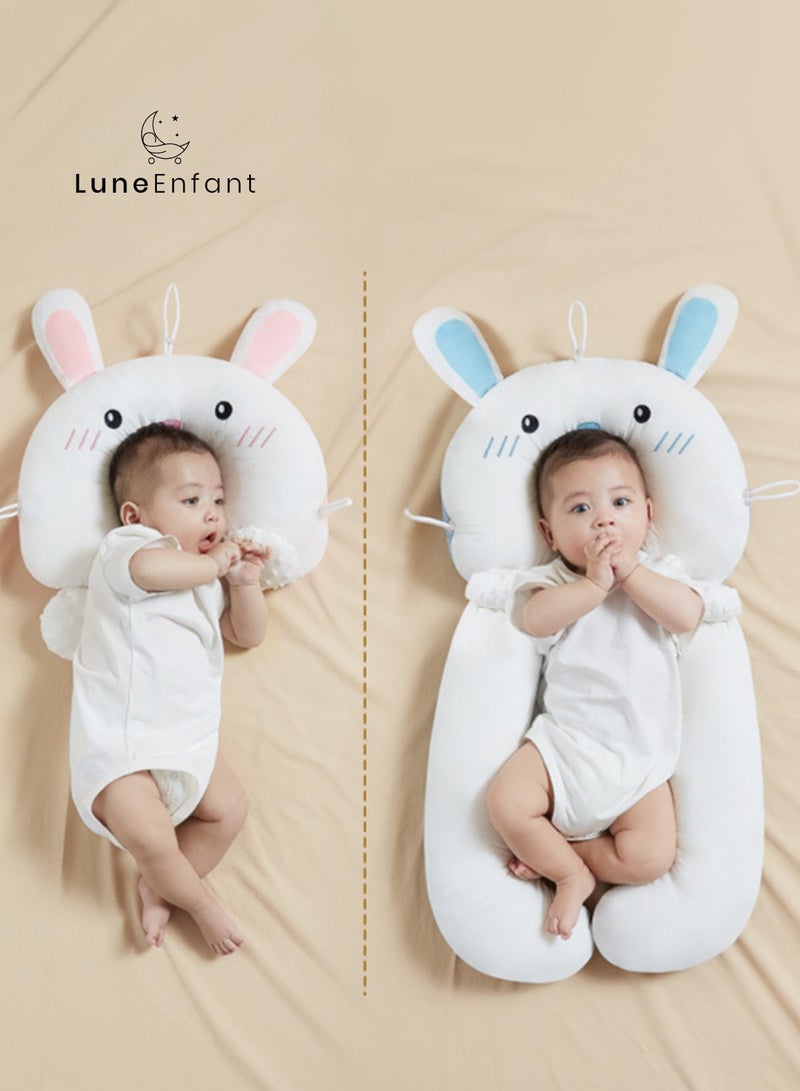 LuneEnfant Baby Pillow with Detachable Design - Neck Support, Sleep-Enhancing Arm Embrace, Soothing Ears - Image 2