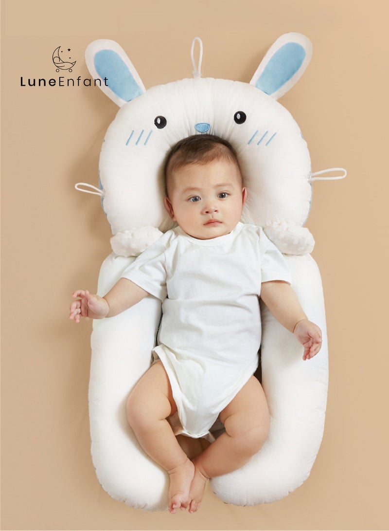 LuneEnfant Baby Pillow with Detachable Design - Neck Support, Sleep-Enhancing Arm Embrace, Soothing Ears - Image 1