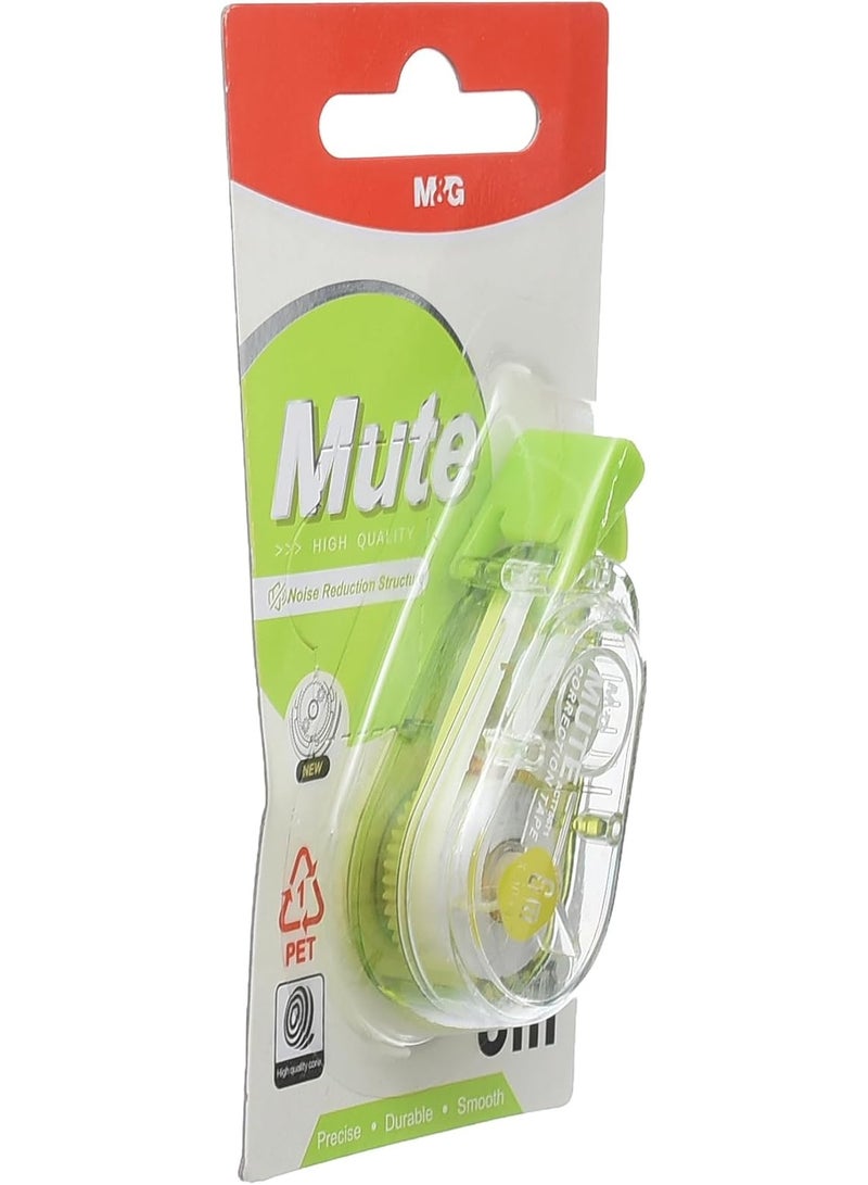 M&G Mute Correction Tape 6m x 5mm for Quiet, Precise Error Correction, Assorted Colors - Image 3