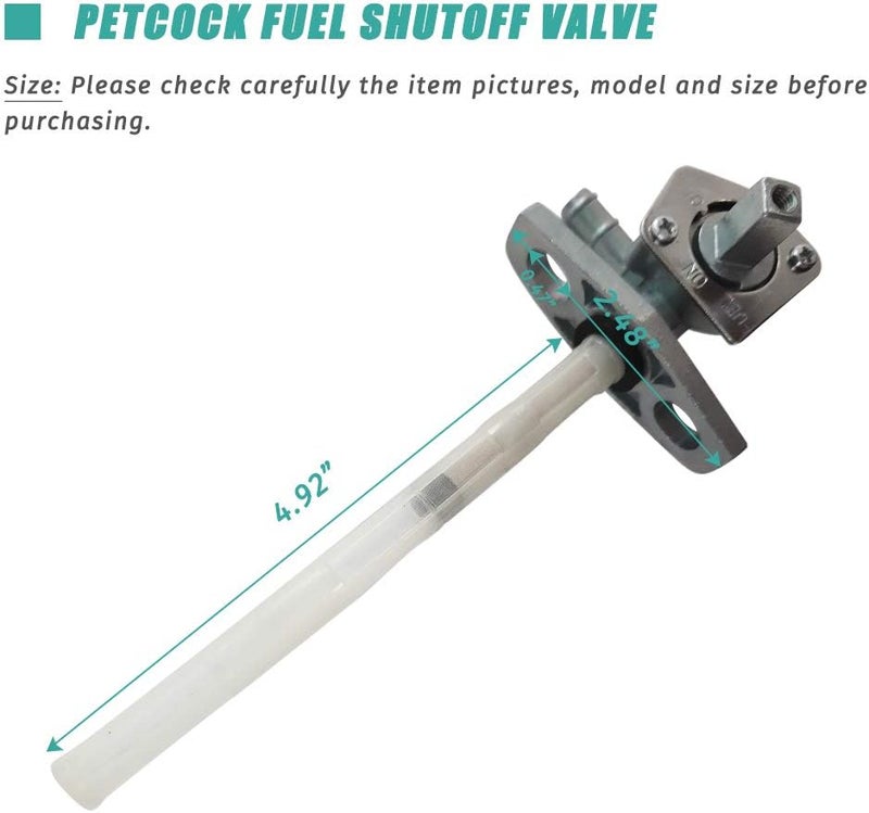Apeixoto Fuel Petcock Gas Tank ON OFF Valve for Honda ATVs - Image 3