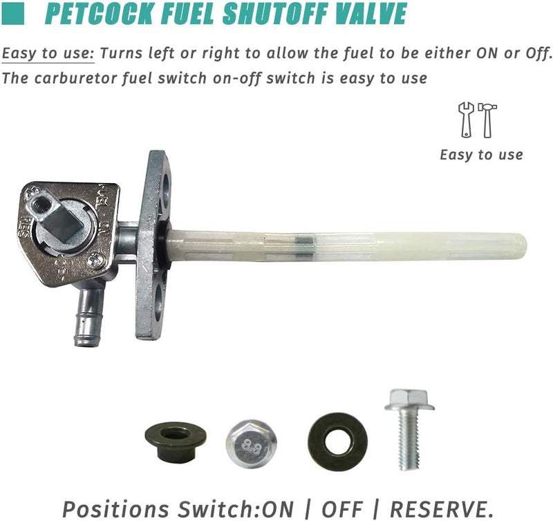 Apeixoto Fuel Petcock Gas Tank ON OFF Valve for Honda ATVs - Image 4