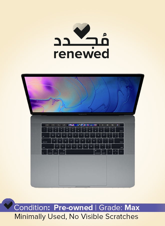 ابل  مجدد - لابتوب ماك بوك برو A1707 بشاشة ريتينا 15 بوصة، مع معالج إنتل كور i7/الجيل السابع/رباعي النواة/ذاكرة RAM 16GB/قرص SSD سعة 512GB/رسومات إنتل HD/macOS - Image 1