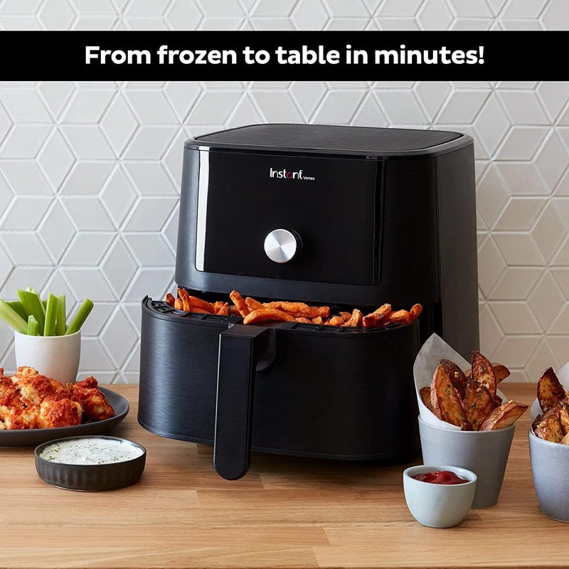 Instant Vortex Digital Single Drawer Air Fryer with Easy to Use 4 Smart Programmes - Air Fry, Bake, Roast and Reheat Capacity, Black - 5.7 Litre, 1700W, 2 Years Manufacturer's Warranty - Image 5