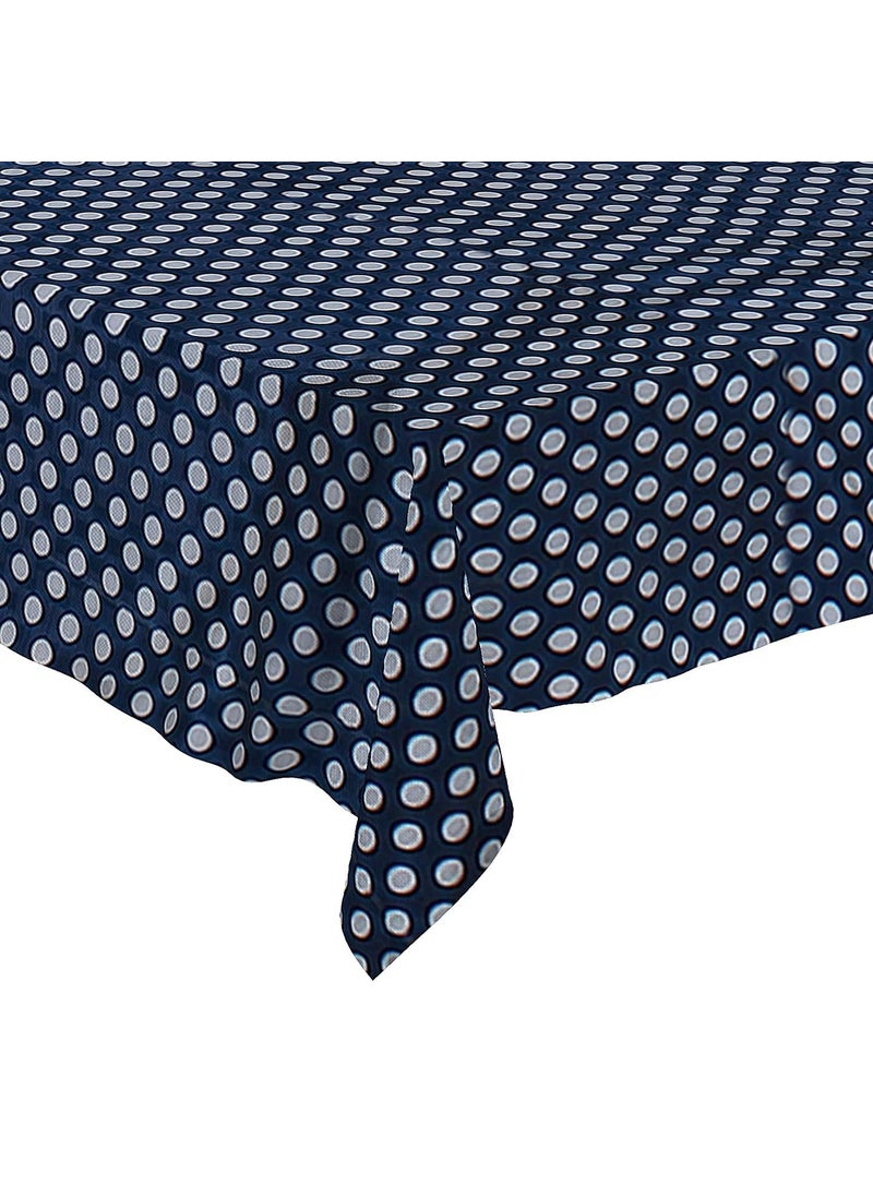 craft city CRAFT CITY PVC 6 Seater Dining Table Cover|Waterproof & Heat Resistant (54 by 90, Blue and Withe Dot)  - Image 2