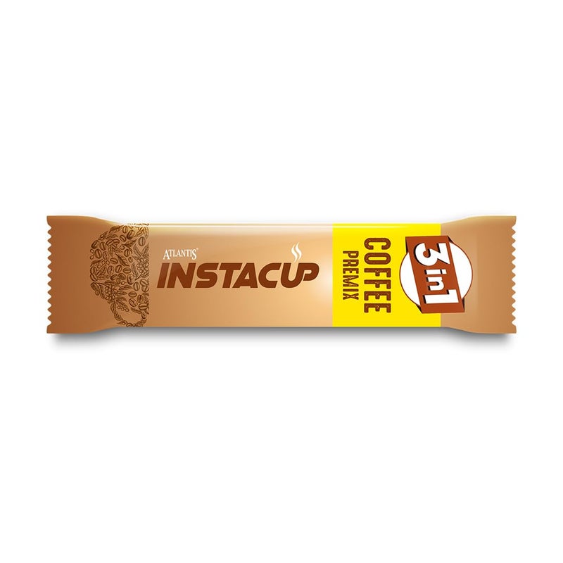 ATLANTIS INSTACUP 3-IN-1 Coffee Premix Single Serve Sachets Pack | 25 Sachets X 14 Grams Pack | Travel-Friendly Zipper Lock Pack | Just Add Hot Water & Stir - Image 3